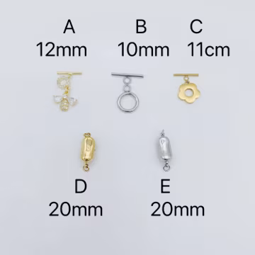 14K Gold Plated Necklace and bracelet clasps, Pearl Clasp