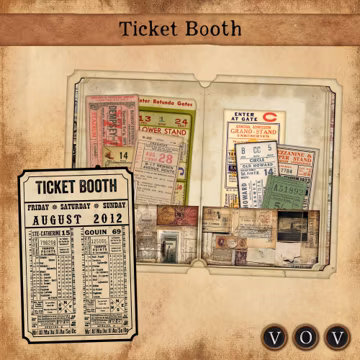Ticket Booth Mini Pocket Storage Journal