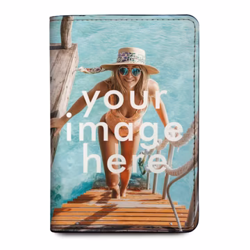 Custom Passport Cover, Personalized Passport Holder RFID Protection, Custom Travel Wallet, Faux Leather Cover, Travel Gift for Men & Women