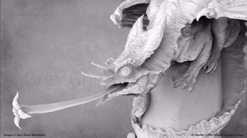 Bloom Tongue Chameleon Dragon Miniature - Dragon Trappers Lodge