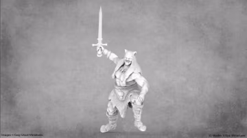Barbarian Miniatures | Warrior | Axeman | Swordsman | Epic Miniatures