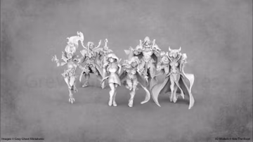 28mm/35mm Vampire Miniatures Collection | Resin Printed Figures
