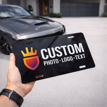 Custom License Plate 6x12, Personalized Aluminum Front Car Tag | Vanity Novelty, Fun Gift, Made in USA