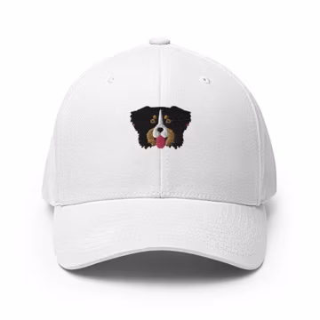 Bernese mountain dog hat, berner structured hat, berner gifts, bernese mountain dog gifts.