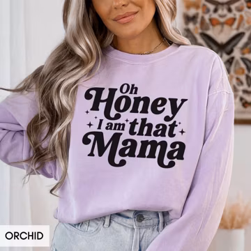 Comfort Colors® Funny Mom Sweatshirt, I am that Mama, Mothers Day Pregnancy Announcement Hoodie