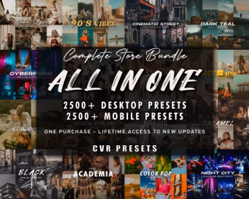 5000+ ALL PRESETS from this Shop - Mobile and Desktop Compatible - Mega Lightroom Preset Bundle for Instagram - Best DEAL - Photo Editing