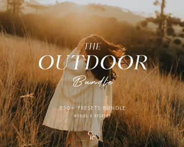 850+ OUTDOOR Bundle Presets - Mobile and Desktop - Lightroom Preset Bundle for Instagram - Best Deal - Earthy, Dark Moody Filter
