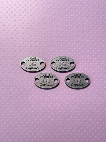 Cheer Captain Silver Icon Cheer Shoe Charms, Personalized Cheer Captain Gifts, Cheerleader Team Gifts, Cheer Captain Gift
