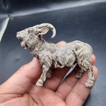 Ancient Roman Bronze Goat Statue: Circa 100-200 AD