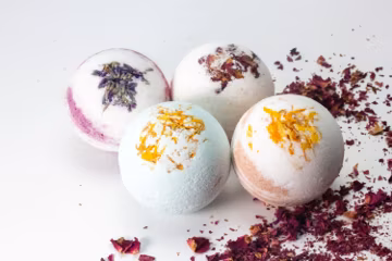 Vegan Bath Bombs | Essential Oil Scents | Spa Gift Set for Her | Bath Bomb Gift