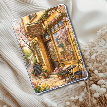 Loves Literature Spring Bookstore | Kindle Insert or eReader Decor for Book Lovers | Bookshop Theme