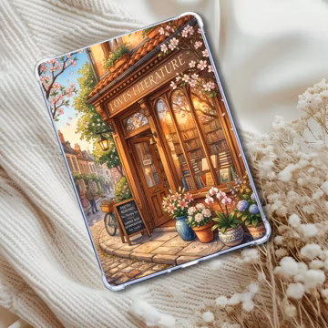 Loves Literature Summer Bookstore | Kindle Insert or eReader Decor for Book Lovers | Bookshop Theme