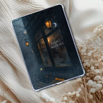 Creepy Corner Bookshop | Kindle Insert or eReader Decor | Cloudy, Foggy, Eerie Design