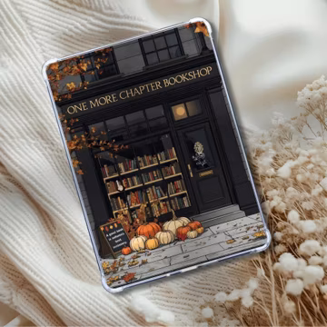 One More Chapter | Fall Scene | Kindle Insert for Autumn eReader Decor