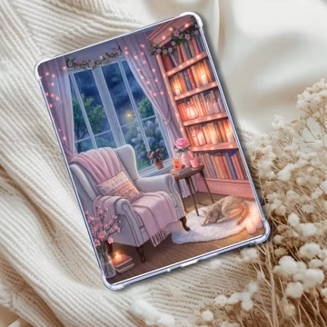 Purple Book Nook | Kindle Insert or eReader Bookish Decor | Shadow Theme | Melow Mood