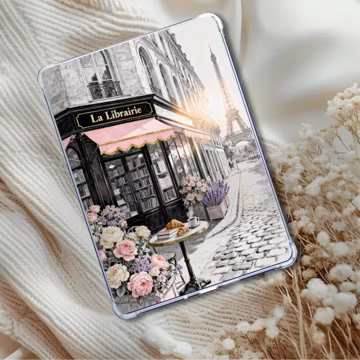 Eiffel Tower Silhouette | Paris Theme | Kindle Insert or eReader and Bookish Decor