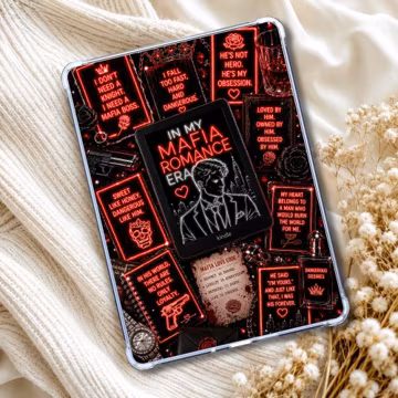 Mafia Reader Neon Lights Kindle Insert or eReader Case Decor | Accessories for Book Lovers | Dark Aesthetic