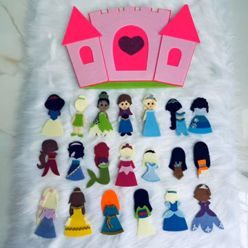 Princess Quiet Book, Princess Dressing Room, Felt Princess Doll, Montessori Busy Book, Prince Quiet Book