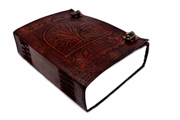 Handmade Leather Journal: Tree of Life Notebook, 600 Pages, Vintage Diary, Travel Notebook Writing