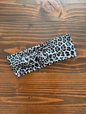 The Mackenzie Headband || Black Cheetah Themed Headband