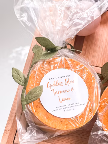 Goddess Glow Soap: Turmeric, Raw Honey, Goat's Milk, Lemon & Licorice Root