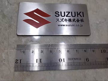 Suzuki Badge Metal Sign Car and Motorcycle Decal Replacement Sign