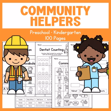 Community Helpers - Worksheets - Printable - Activities - Homeschool - Teacher Resources - Instant Download - Careers
