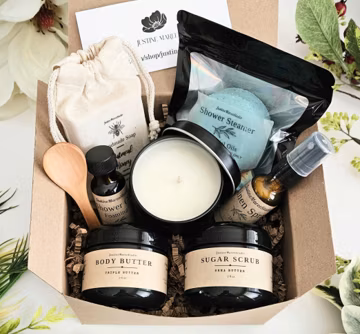 Spa Gift Basket Box Set | Womens Gift l Self Care Gift | Friend Sister Birthday Bridesmaids Gift Get Well Thinking of You Thank You Gift Set