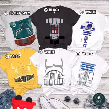 StarWars Halloween Costume Shirt, StarWars Matching Family Halloween Costume, Boba Fett Darth Vader Tee, Galaxy's Edge Trip, Halloween Party