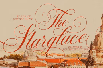 Starglace Script Font: Elegant Calligraphy Typeface