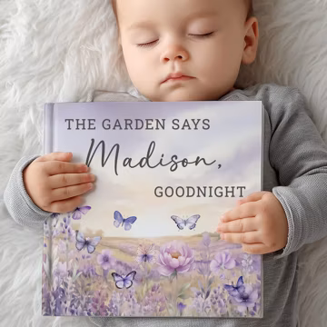 Personalized Wildflower Bedtime Book, Custom Butterfly Storybook With Name For Toddlers, Gift for Girl, Bedtime Keepsake
