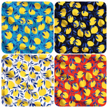 4 Colors Lemon Upholstery Fabric by the Meter, Fruit Home Decor, Kitchen, Garden Fabric, Chair Furniture Upholstery Digital Printed Fabric