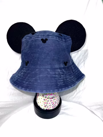 Mickey print bucket hat mouse ears
