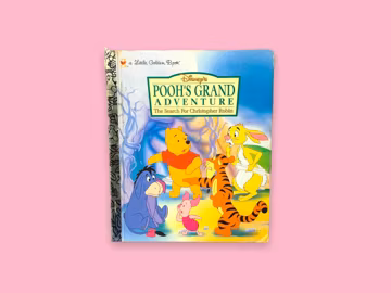 Vintage Disney’s Pooh’s Grand Adventure Little Golden Book.