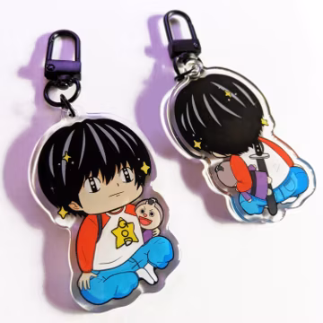Kotaro Lives Alone Acrylic Keychain - Double Sided Anime Gift