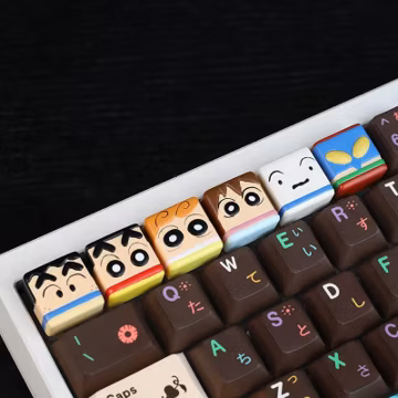 Handmade Anime Keycaps, Crayon Shin-chan Resin Keycap, Cute Single Anime Figure Keycaps, Anime Gift for Gamers