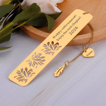 2026 Csutom Happy Retirement Gift for Men Women Coworkers, Enjoy the next chapter Bookmark, Personalized Bookmarks for Retirement