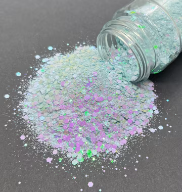 Below Zero Iridescent Chunky Glitter – Color Shifting Blue Purple for Crafts