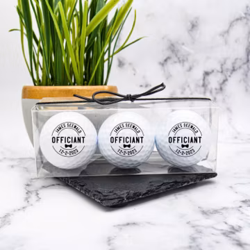 Officiant Gift, Gift For Officiant, Pastor Gift, Custom Golf Ball, Officiant Proposal, Ordained Minister, Wedding Party, Golf Ball Proposal