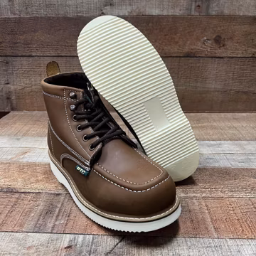 Men's Leather Work Boots: Lightweight, Oil & Water Resistant