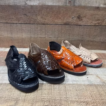 Men's Huarache Pachuco Style Genuine Leather Mexican Handmade Huaraches