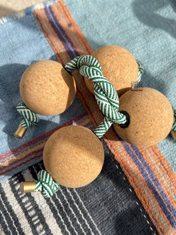 Soft Wood Cork Asalato: Muted Practice Percussion Instrument (Set of 2) "practice mute instruments"、"silent practice percussion"