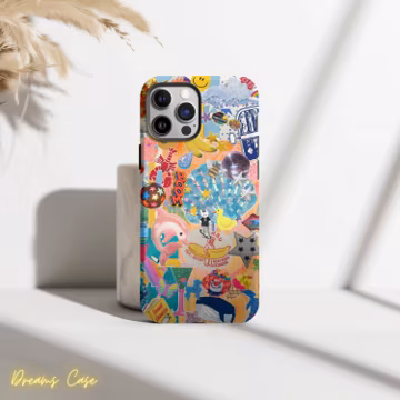 Cute & Trendy Collage Phone Case, Preppy Aesthetic Scrapbook iPhone Case, iPhone 15 Pro Max, iPhone 14 Plus, 14, iPhone 13, 12, 11, X, XR