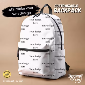 Customizable Backpack: Personalized Design, Upload Your Art