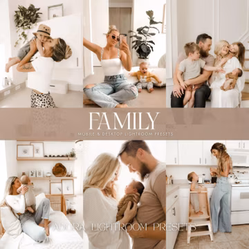 10 Bright Lightroom Presets, Family Presets, Mom Blogger Presets, Mother Presets, Mobile Presets, Instagram Presets, Light Baby Presets