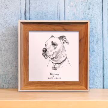Custom Pet Memorial Gift, Dog Pencil Drawing Commission, Personalized Pet Portrait from Photo for Dog Cat Lover, Pet Loss Gift