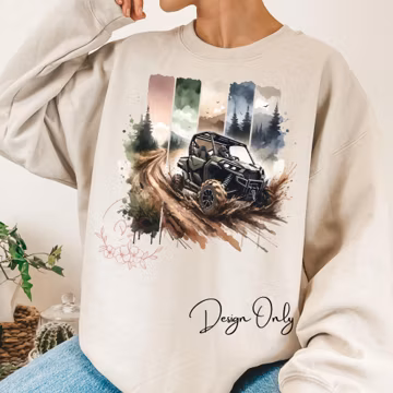 Watercolor UTV Racing PNG: Off Road Mudding Sublimation Design (Digital Download)