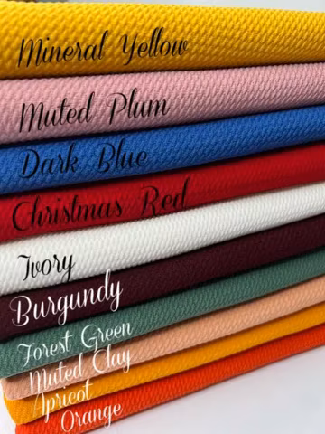 Fall Solid Bullet Knit Fabrics | Snuggly Soft | Stretchy | Beautiful Texture | Fabric by the yard or half yard I Bullet Solid Fabric Knits.