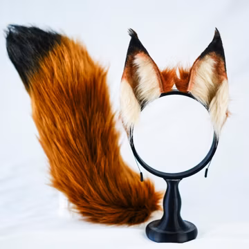 Fluffy Fox Ears, Nick's Ears, Faux Fur Ears, Neko Ears, Ears Headband, Animal Ears, Cosplay Ear,Anime Cosplay, Realistic Fox Ears, 004