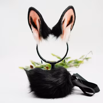 realistic bunny ears, faux fur ears, rabbit ears, fluffy ears, bunny ears, animal ears, ears, cosplay ear,costume ears, anime cosplay, 168